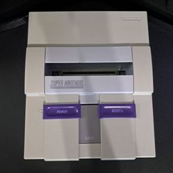 Original Snes + 2x Controllers (No Game)