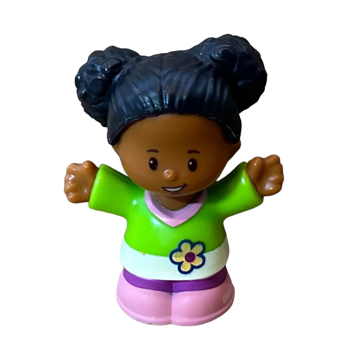 Fisher Price Little People Figure Tessa Girl Green African American Toy
