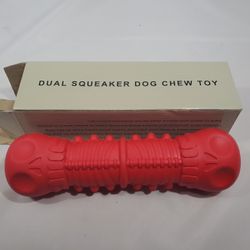 Dog Dual Sqeaker Dog Chew Toy