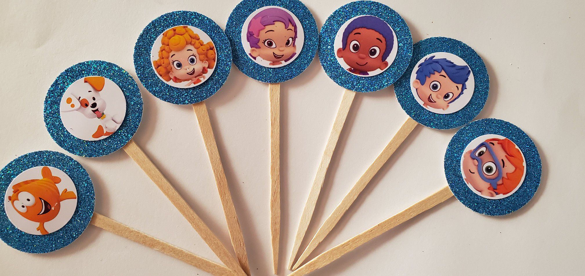 24 bubble guppies cupcake toppers birthday party supplies kids