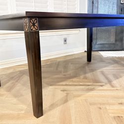 Beautiful Exclusively for Pier1 Imports Indonesian Carved Wooden Dining Table Set