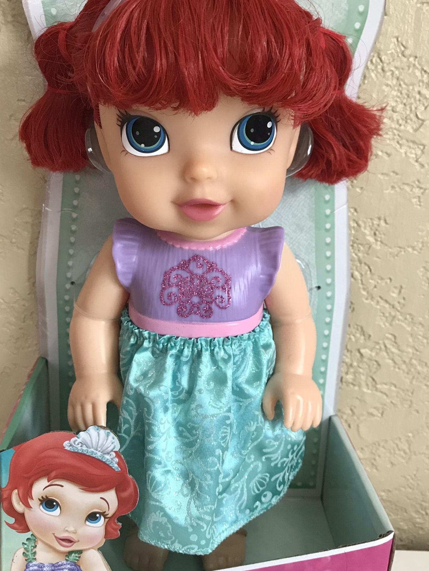 Disney Princess The Little Mermaid Baby Ariel 11” Doll By Jakks Pacific