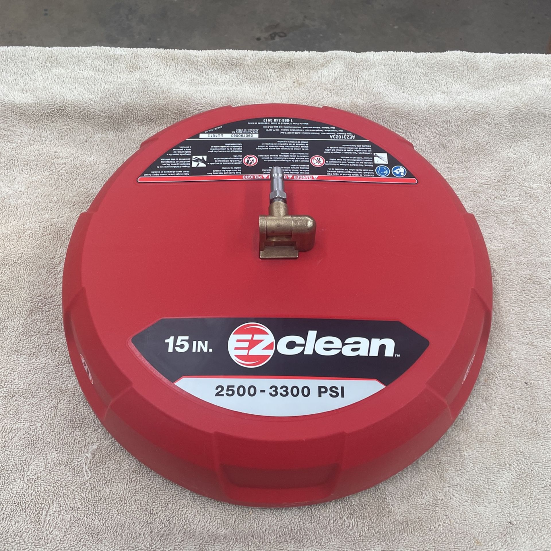 EZ Clean 15” Pressure Washer Surface Cleaner