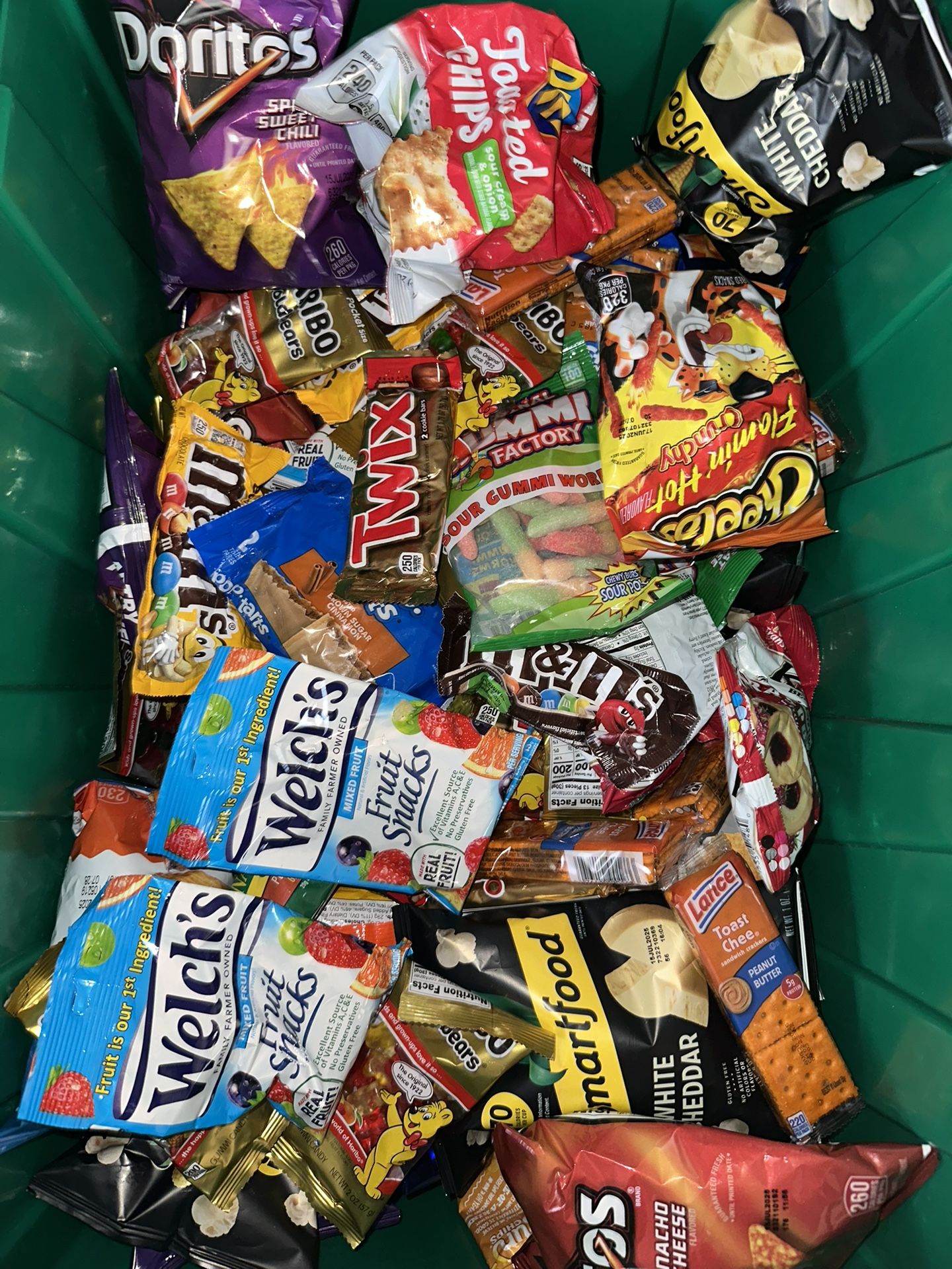 BIN OF SNACKS!