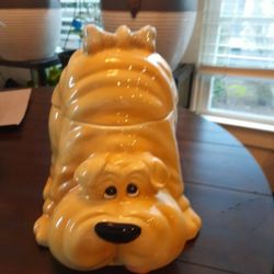 Vintage SAVOY SHARPEE PUPPY COOKIE JAR
