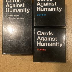 Cards Against Humanity Large Lot, Red/Blue Expansions