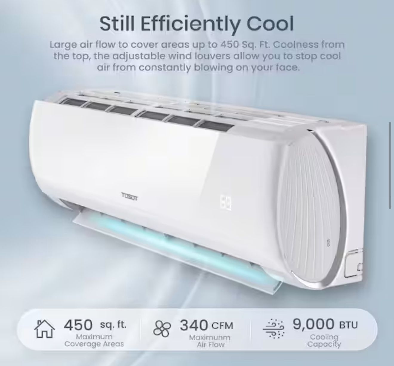 Mini Split Air 9000 BTU NEW ( Indoor UNIT Only) $110