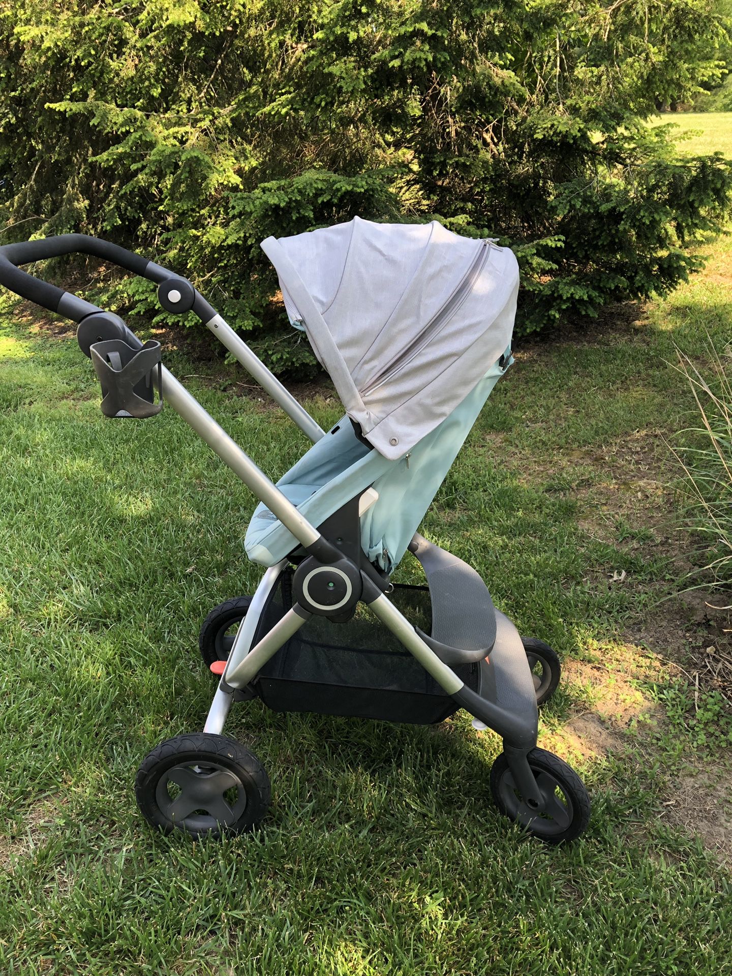 Stokke Scoot Stroller Used light blue/aqua/teal and gray ($699 new)