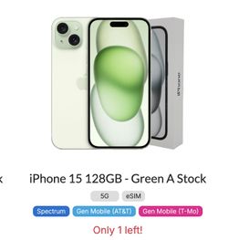 Iphone 15 unlocked  $390