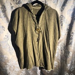 Tunic Styled Hoodie with Medallion