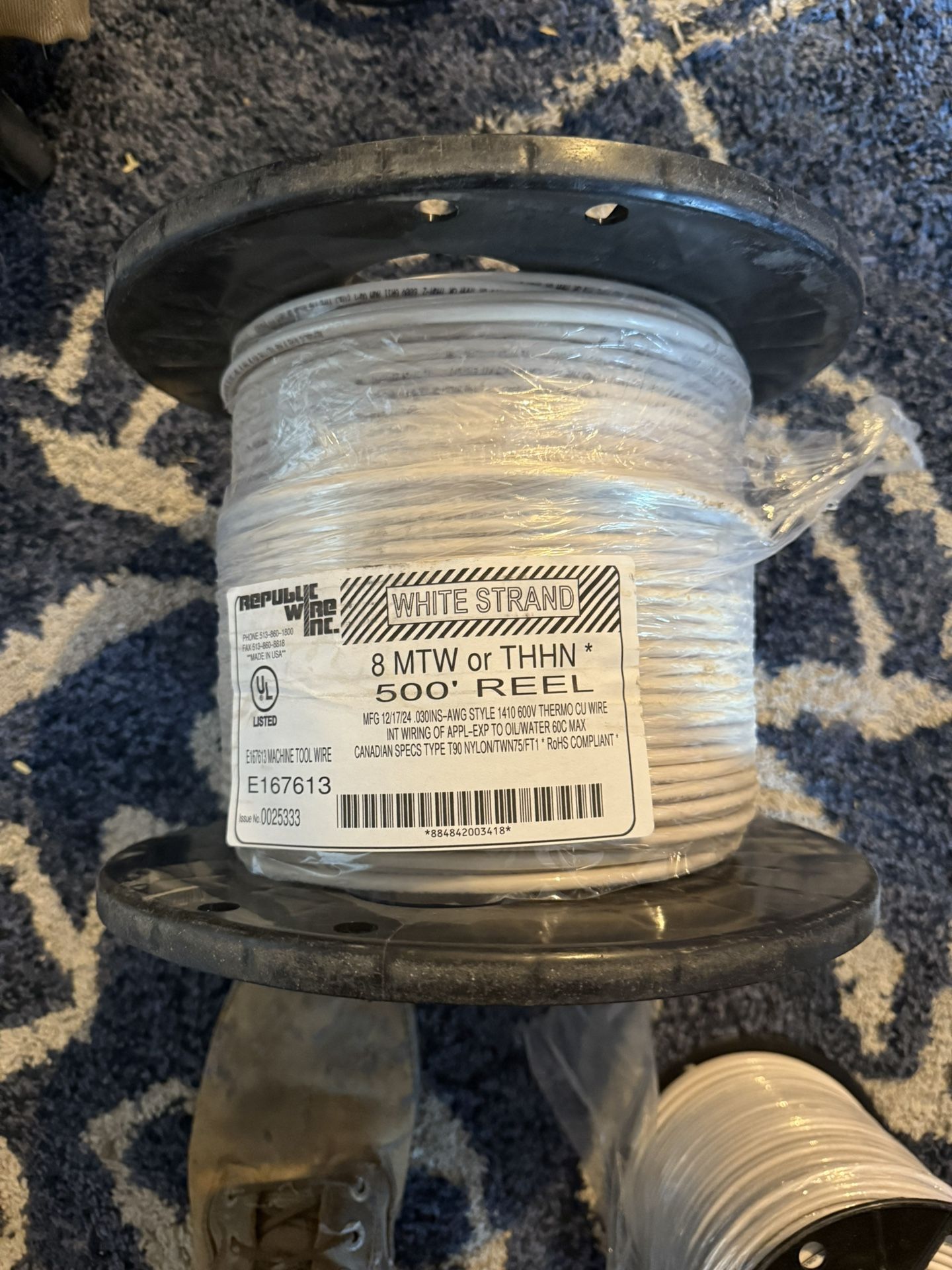 500’ rolls #8 Stranded Wire