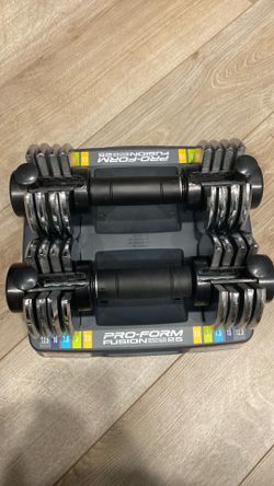 ProForm SpaceSaver Adjustable 25 Pound Single Dumbbell Weight with Storage Tray