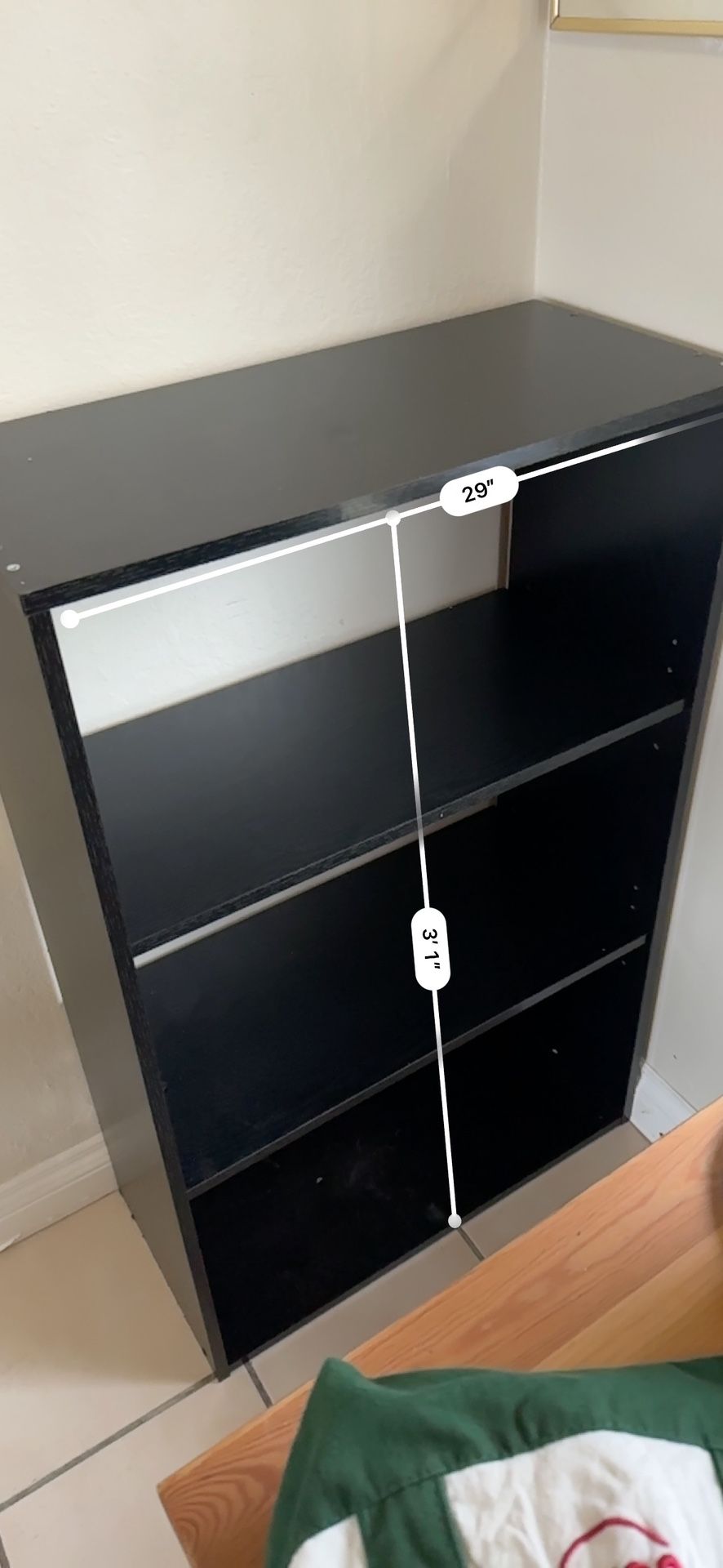 Black 3 Tier Shelf