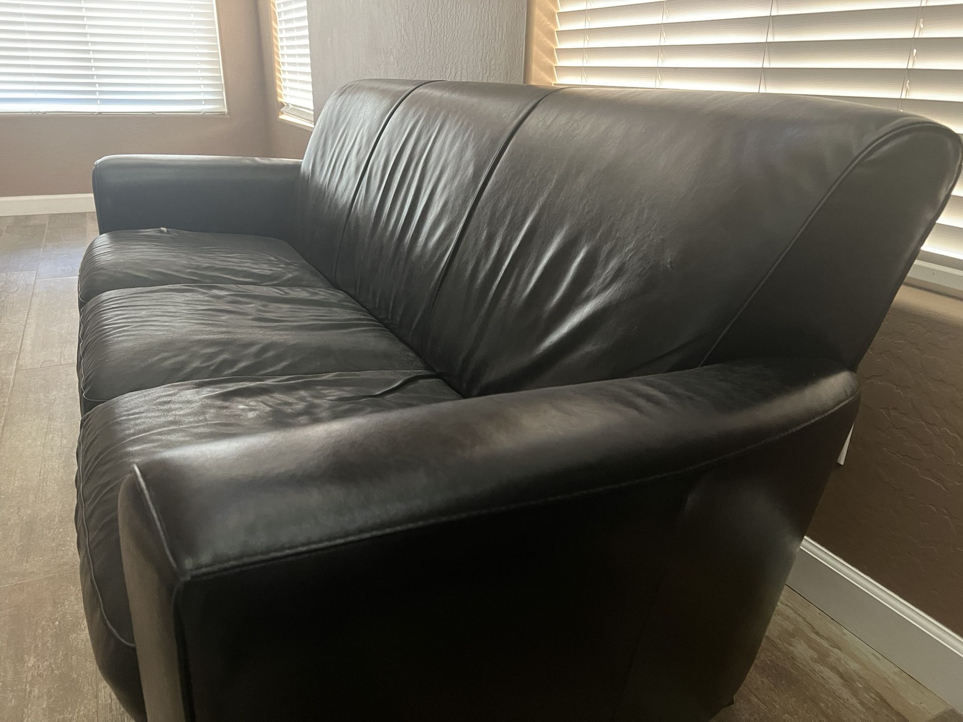 Natuzzi Leather Couch 