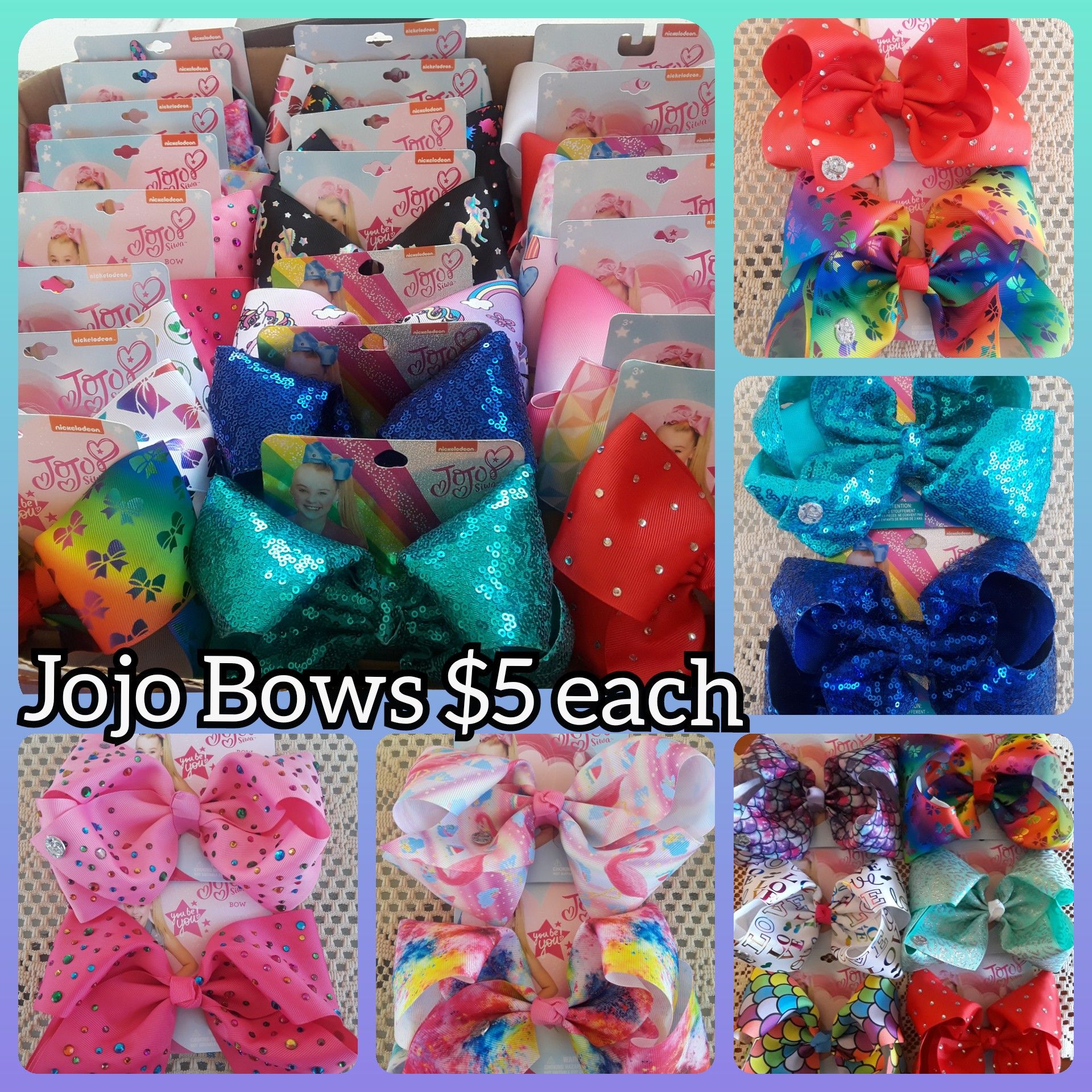 Jojo bows/$5 each