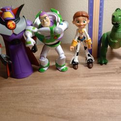 Toy Story Toys Buzz Zurg Rexx Jessie 4-5 Inches Tall