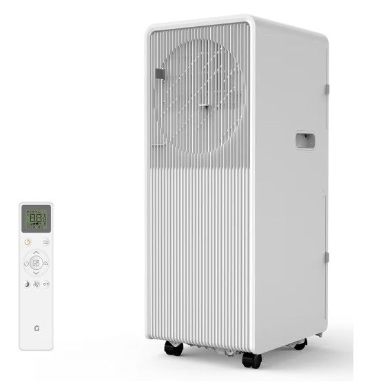8000 BTU Portable Air Conditioner Powerful Quiet Standing AC Units with Remote Control, Cool, Fan, Dehumidifier, 24H Timer Fast Cooling Up to 350 Sq.F