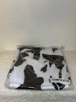 Black & White Cow Print Flare Leggings