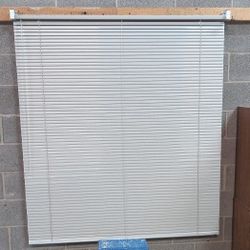 55 1/2 X 62 Gray Mini Blind Cordless 