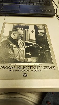 GE work new December 4th 1925
