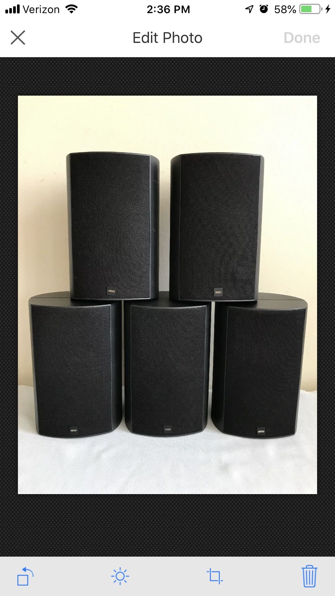 Jamo by Klipsch A 310 Omega 1 Bookshelf Satellite On Wall Speakers