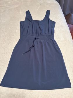 Navy Blue Athletic Sleeveless Dress