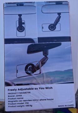 Rearview Mirror Phone Holder