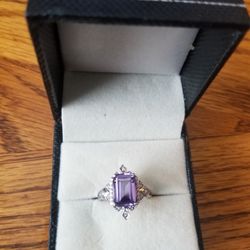 Vintage Alexandrite Wedding/Engagement Ring Size 4.5
