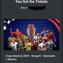 Copa America 2024 Mexico Vs Venezuela Tickets