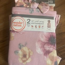 Wonder Nation Baby Wrap Set