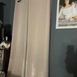 Pink black out curtains