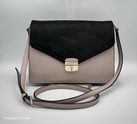 Kate Spade New York Hyde Place Sayra Crossbody | Mousse Frost Black Calf Hair