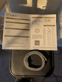 13.8 CTW Moissanite Tennis Chain