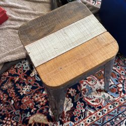Farm Or Rustic Style Strong Sturdy Stool 