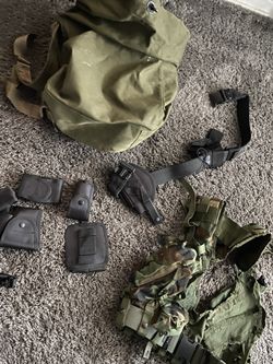 Military Equipment Excluding 2 Rucksacks 