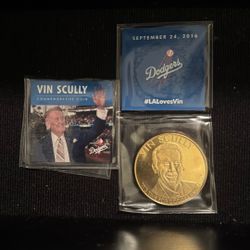 La Dodgers Vin Scully Coin 2016