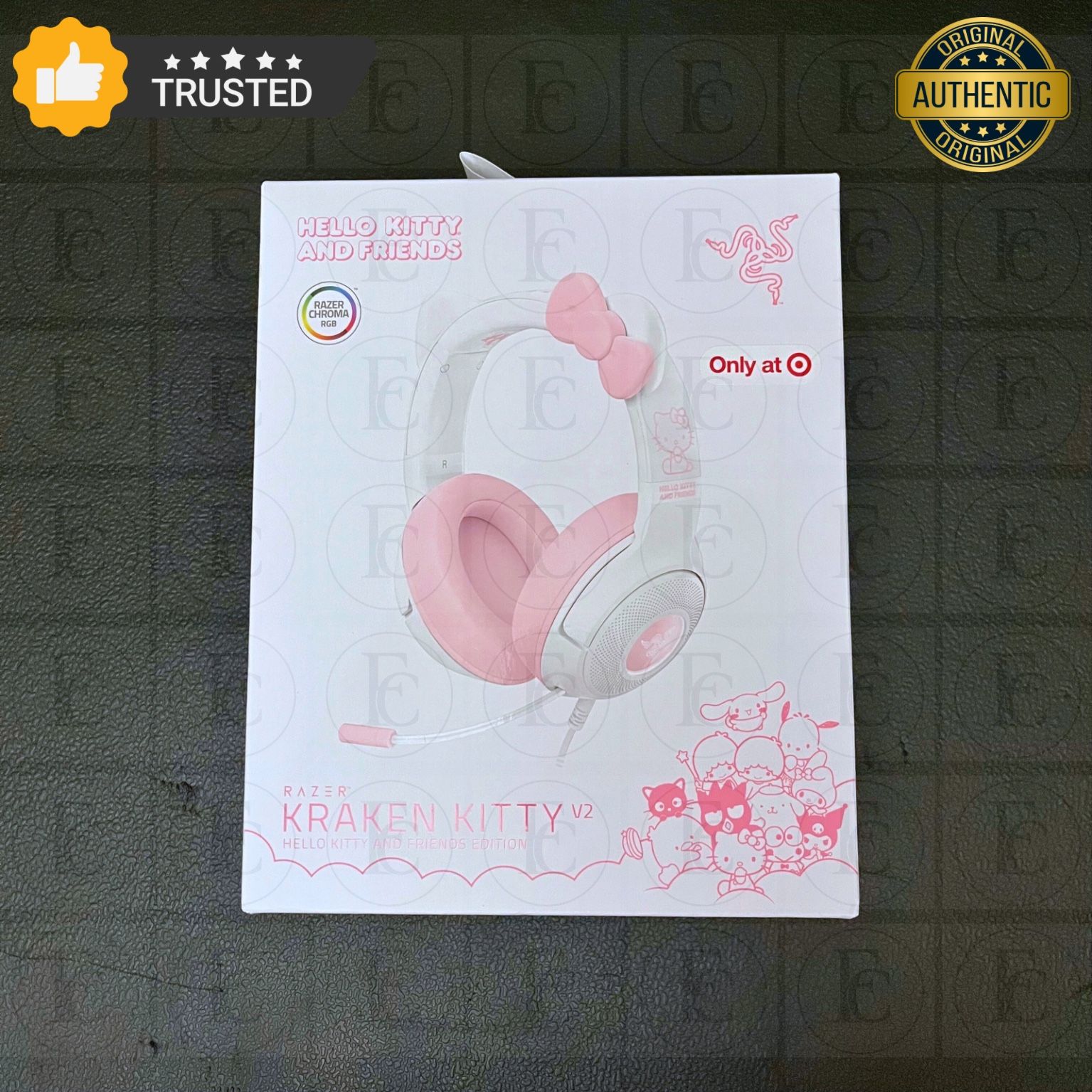 π New | Razer Kraken V2 Hello Kitty USB Gaming Headset with RGB Lighting