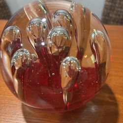 Hand blown Glass Paperweight