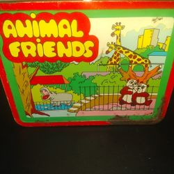Vintage Ohio Art Animal Friends Metal Lunchbox No Thermos