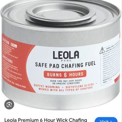 Leola Safe Pad Chafing Fuel,  Burne 6 Hours