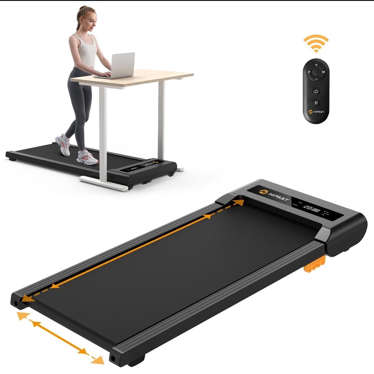 Treadmill Walking Pad 300 Lbs Capacity