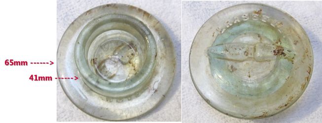 Apothecary Crasselli Glass Stopper Clear  33 mm high