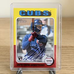 2024 Pete Crow-Armstrong Topps Heritage Certified Auto Rookie Card