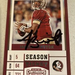 Jameis Winston Autographed Card with COA 