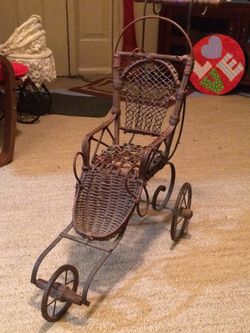 Antique baby stroller for doll for sale