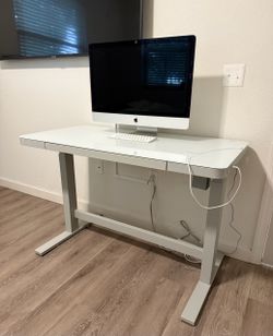 Tresanti Geller 47” Adjustable Height Desk, White