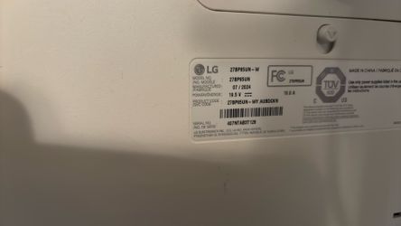LG 27” 4K UHD USB-C Monitor – 27BP85UN-W – Excellent Condition