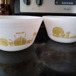 Vintage Federal Glass Mixing Bowls