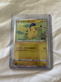 Japanese Pikachu Pokémon Card