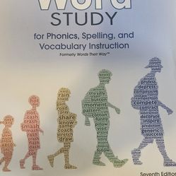 Word Study For Phonics, Spellinv And Vocab 7th Ed